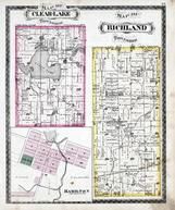 Clear Lake Township, Richland Township, Hamilton, Long Lake, Clear Lake, Steuben County 1880